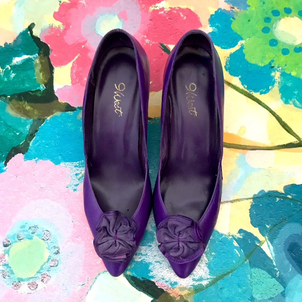 Vintage Purple 9West Pumps